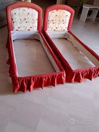 letti singoli imbottiti