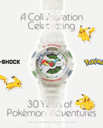 G-Shock Casio Pokemon 30º anniversario nuvo