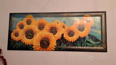 Quadro moderno   con  girasoli