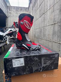 stivali suomy racing nero/rosso -taglia 40 - nuovi