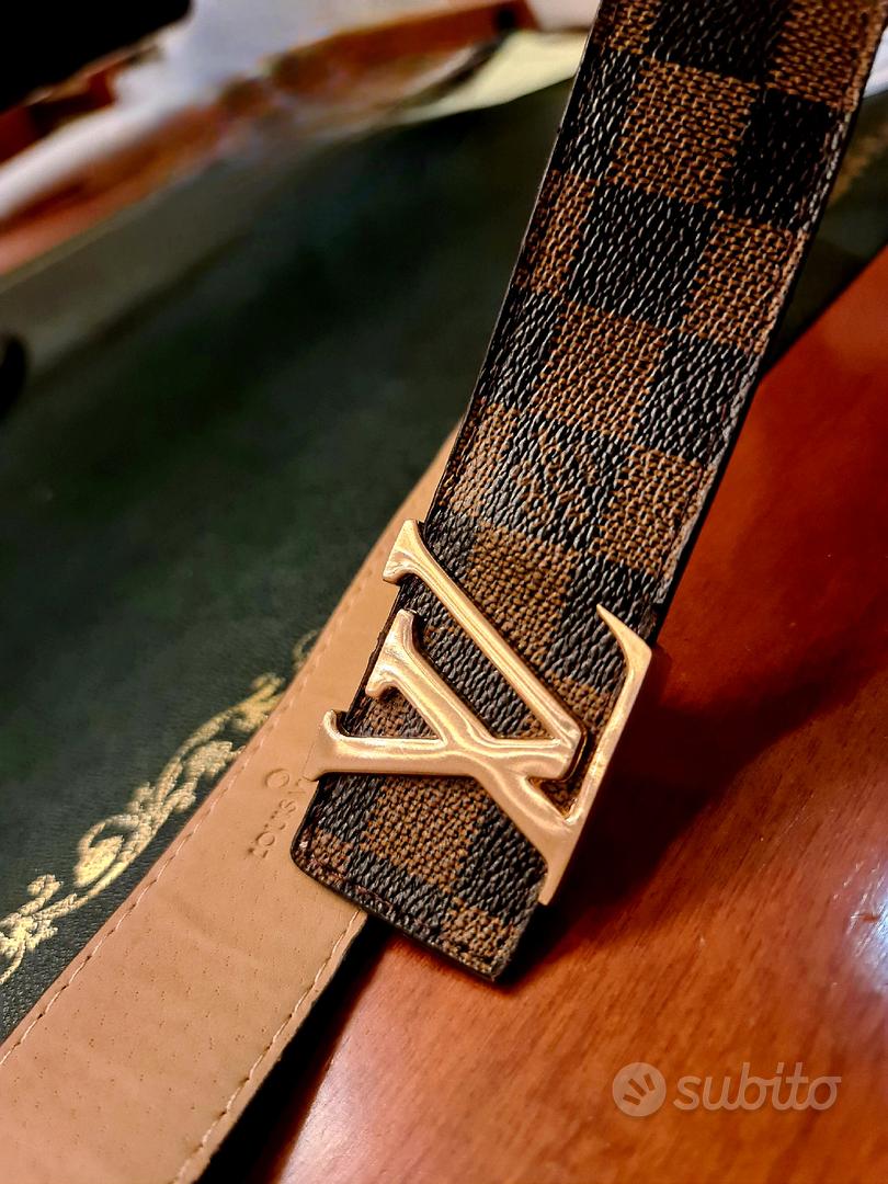 Cintura Louis Vuitton scacchi marrone misura 90/36 - Depop