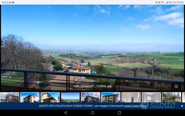 Appartamento colline val luretta vista panoramica