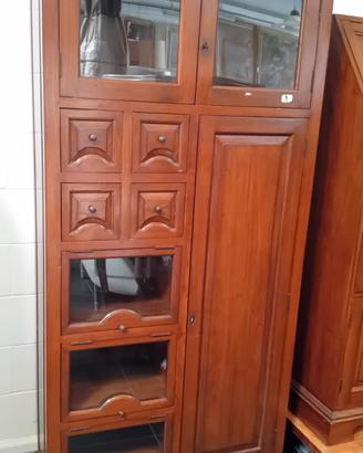 ANTICA CASSETTIERA IN LEGNO MASSICCIO DI NOCE