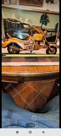 Riproduzione moto Harley Davidson in legno di Mang