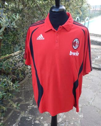 Polo Adidas "Ufficiale" Milan AC Team - Vintage