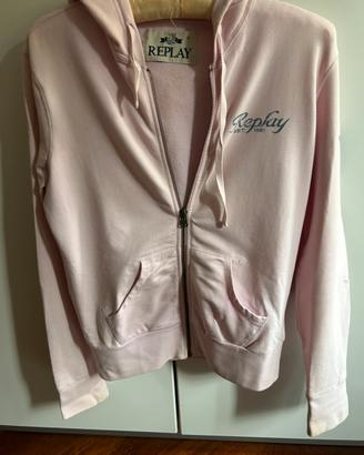 Felpa Replay cotone rosa S