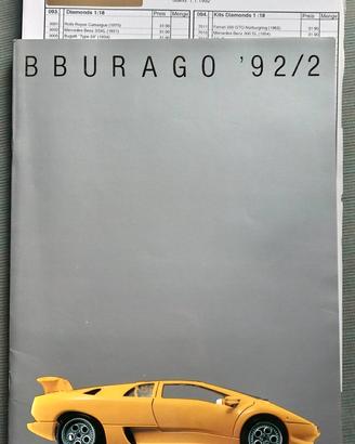 Bburago burago catalogo grande 1992 / 2