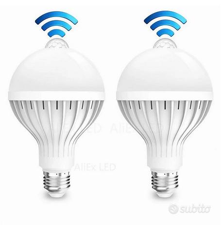 Sensore di movimento lampada E27 luce notturna di
