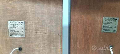 Casse acustiche videoton DF 202 e saphire 2