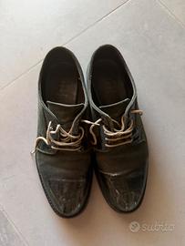 Scarpe stringate donna nere vera pelle tg 37