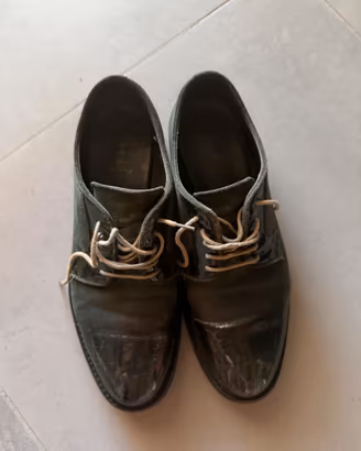 Scarpe stringate donna nere vera pelle tg 37