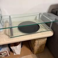 Porta tv in vetro