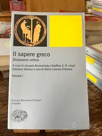 Il sapere greco Brunschwig