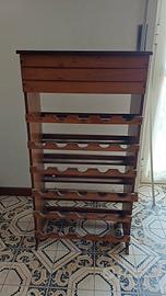 portabottiglie in legno
