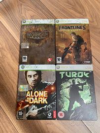 set 4 giochi edizioni steelbook Xbox 360