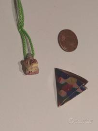 Collanina con piccolo gnometto in ceramica