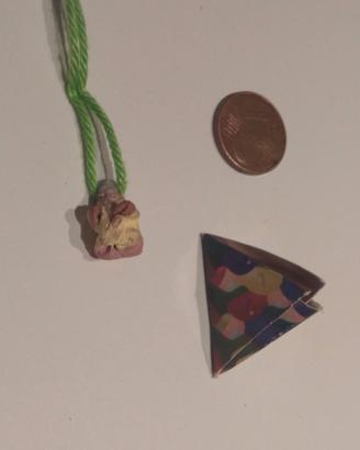 Collanina con piccolo gnometto in ceramica