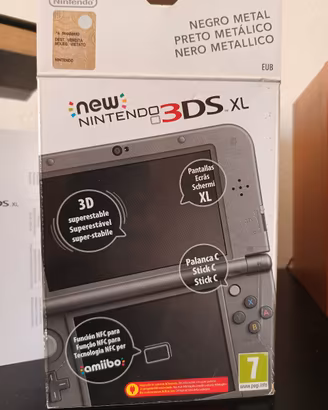 New Nintendo 3ds xl nero metallico 