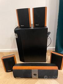 Pioneer subwoofer s-w80s + 5 DIFFUSORI PIONEER SV5