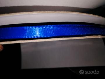 Nastro raso blu cobalto