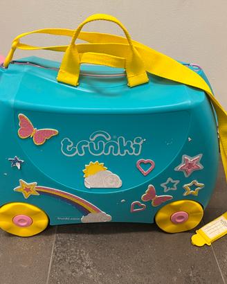 Valigia Trolley Trunki unicorno