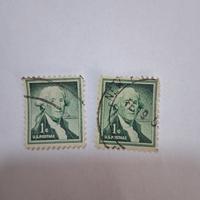 francobollo da 1 c. George Washington 1954 raro