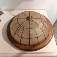 lampada da soffitto in madreperla