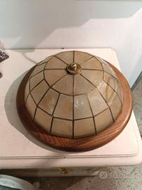 lampada da soffitto in madreperla