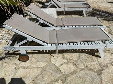 Lettini piscina legno