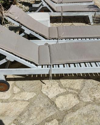 Lettini piscina legno
