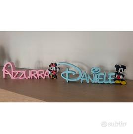 ✨ Nomi personalizzati in 3D con disegno ✨