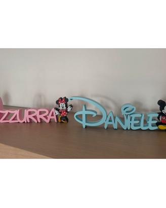 ✨ Nomi personalizzati in 3D con disegno ✨