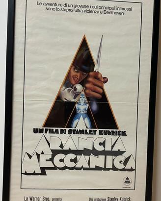 Locandina originale “Arancia meccanica”, cornice