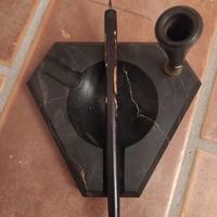 Calamaio vintage con penna a pennino