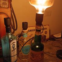 lampade bottiglie arredo 
