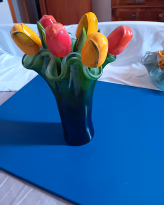 vetro murano e fiori in legno di Amsterdam 