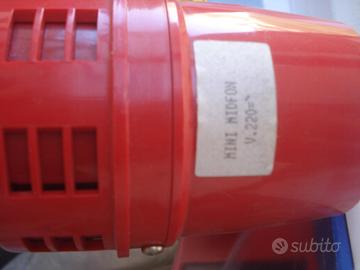 Sirena elettrica per allarmi 220 Volt