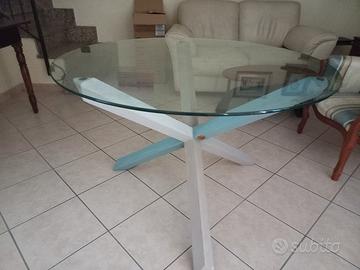 tavolo rotondo vetro