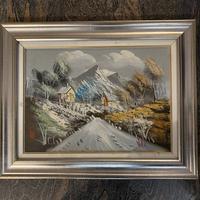 Quadro Villa paesaggio montano