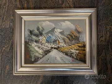 Quadro Villa paesaggio montano