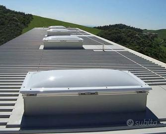 Lucernari a cupola in plexiglass