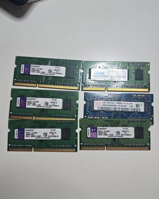 schede ram per pc portatili  piccoli 