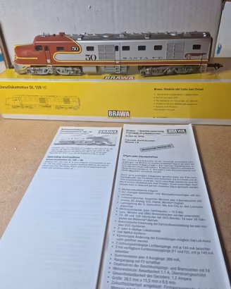 Brawa H0 Locomotiva Diesel Santa Fe 895 Dig Rif l6