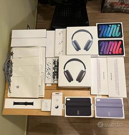 Lotto di Scatole Originali Apple + 10 Shopper