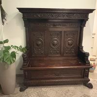 Cassapanca con schienale