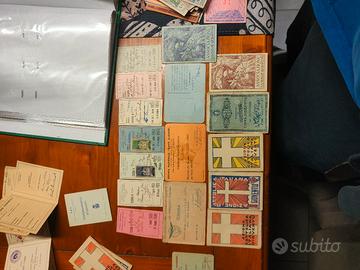 lotti tessere e materiale 