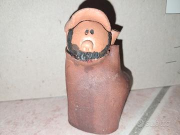 statuetta uomo sardo terracotta 