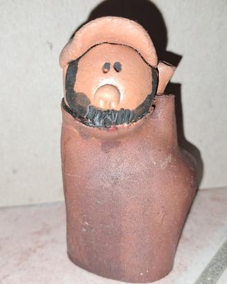 statuetta uomo sardo terracotta 