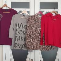 Nr. 4 top taglie grandi  colorati (€ 3 cad.)