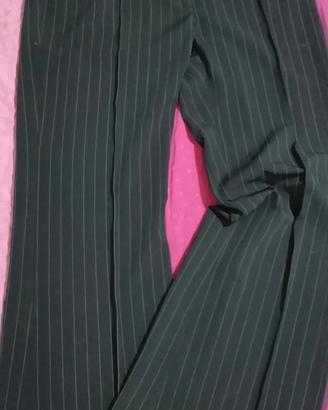 pantaloni donna Modi d'essere tg46,neri gessati a 